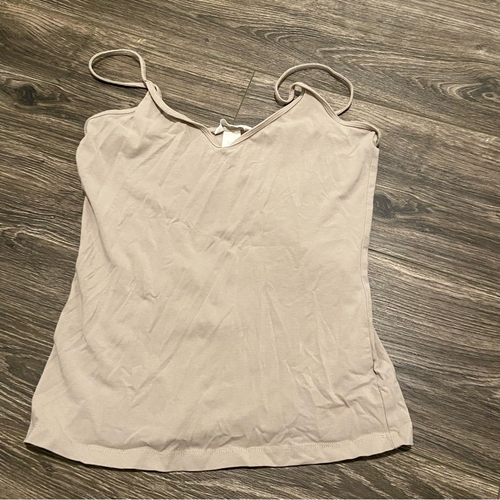 H&M Basics nude stretch camisole size M